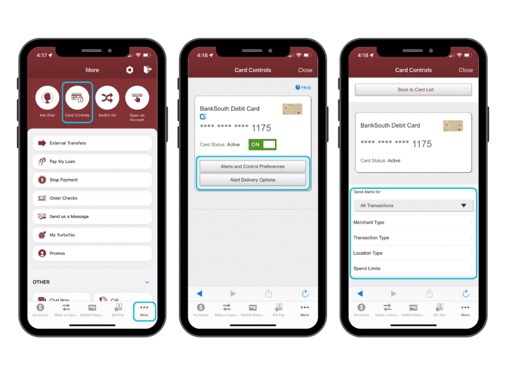 Card Control Application Teaching Kids Financial Responsibility with Card Controls | BankSouth Blog
