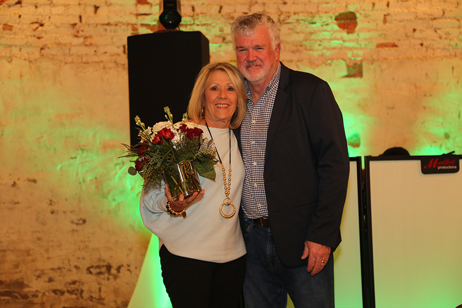 Mary Jim Chapman recognized for her 20+ years of service by CEO Harold Reynolds