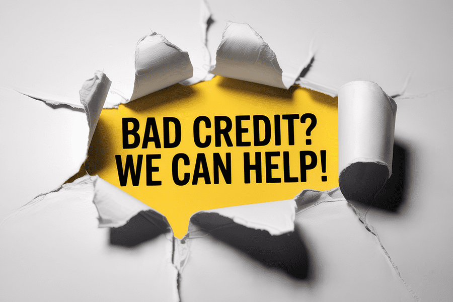 graphic of credit repair scams