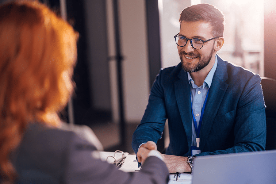 what is a zero balance account? business man working with female banker
