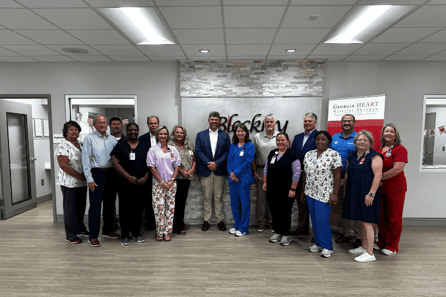 Leadership Team (Department Directors) of Bleckley Memorial Hospital with representatives from State Bank of Cochran and BankSouth