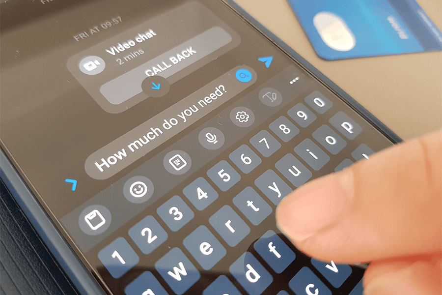romance scam text message